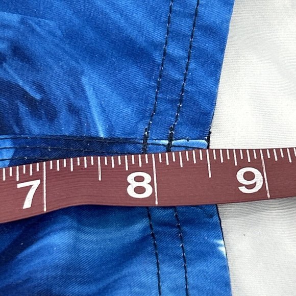 Nike Swimming Trunks Shorts Men's Swim XXL Blue Geometric Mesh‎ Lined - Picture 12 of 12